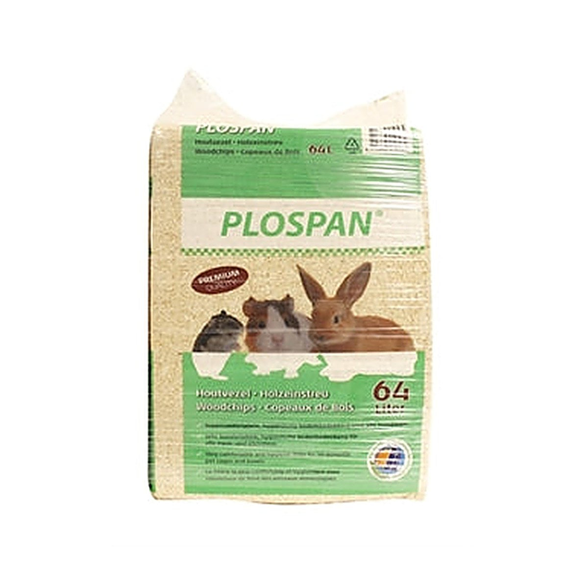 Plospan Houtvezel 4x64 liter