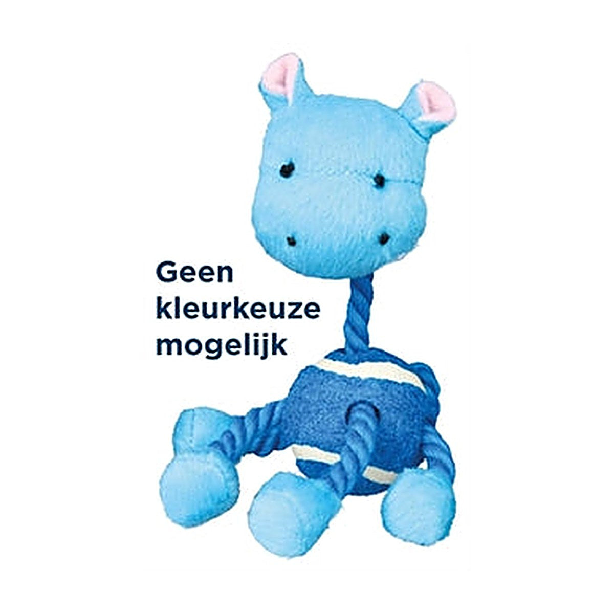 Trixie Pluche Dier+touw+bal 16 cm 3 stuks