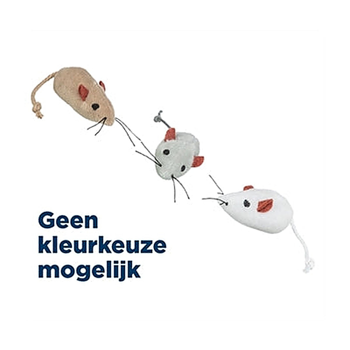 Trixie Pluche Muizen 5 cm 24 stuks
