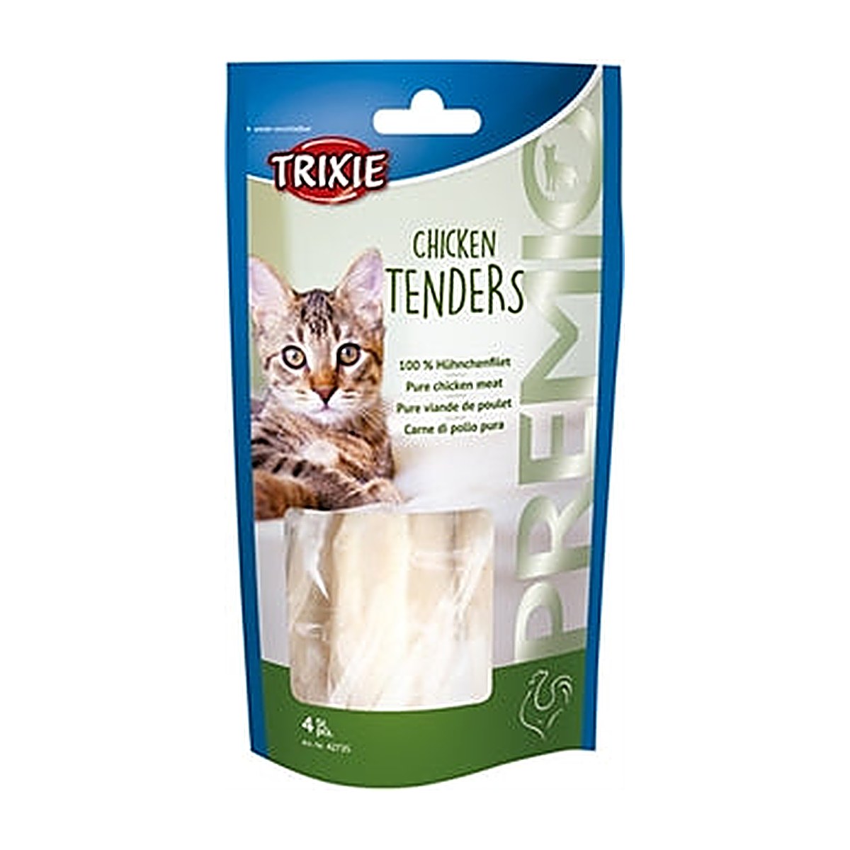 Trixie Premio Kippenborst 4 stuks 70 gram