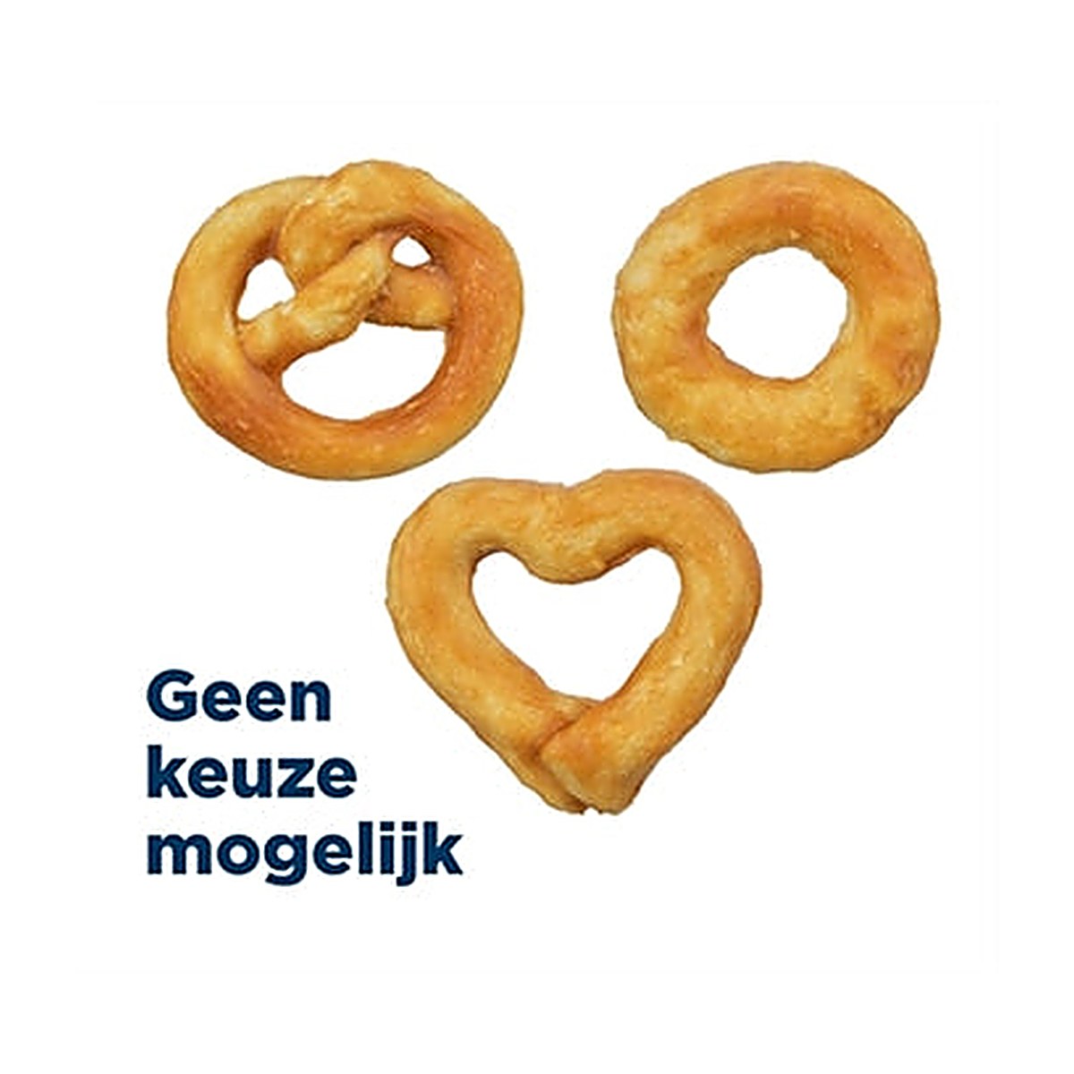 Trixie Pretzel/hart/ring 6 cm 20 gram 90 stuks