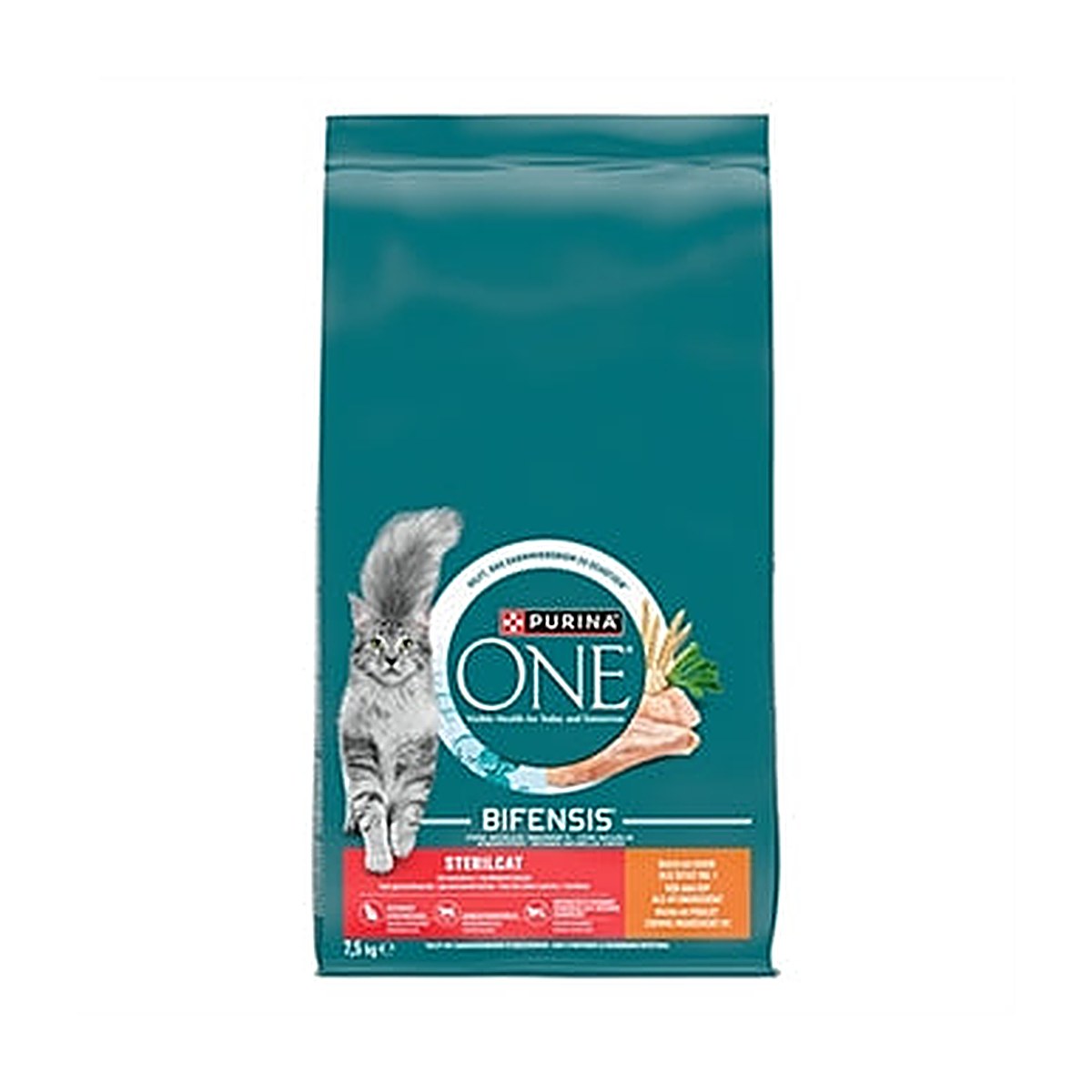 Purina One Steril Kip/tarwe 7,5 kg