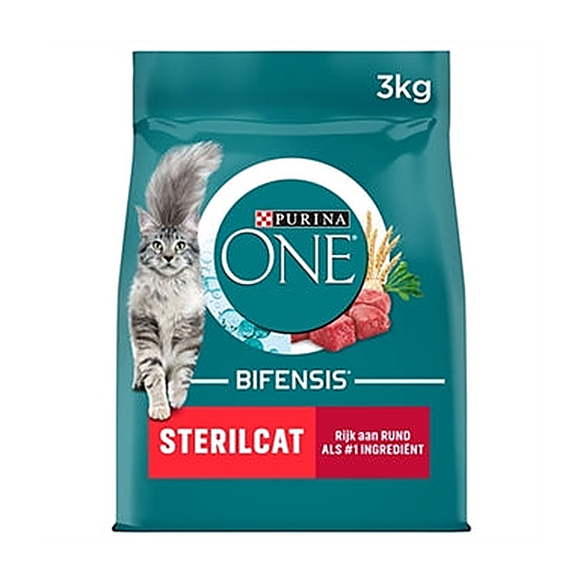 Purina One Sterilcat Rund/tarwe 3 kg
