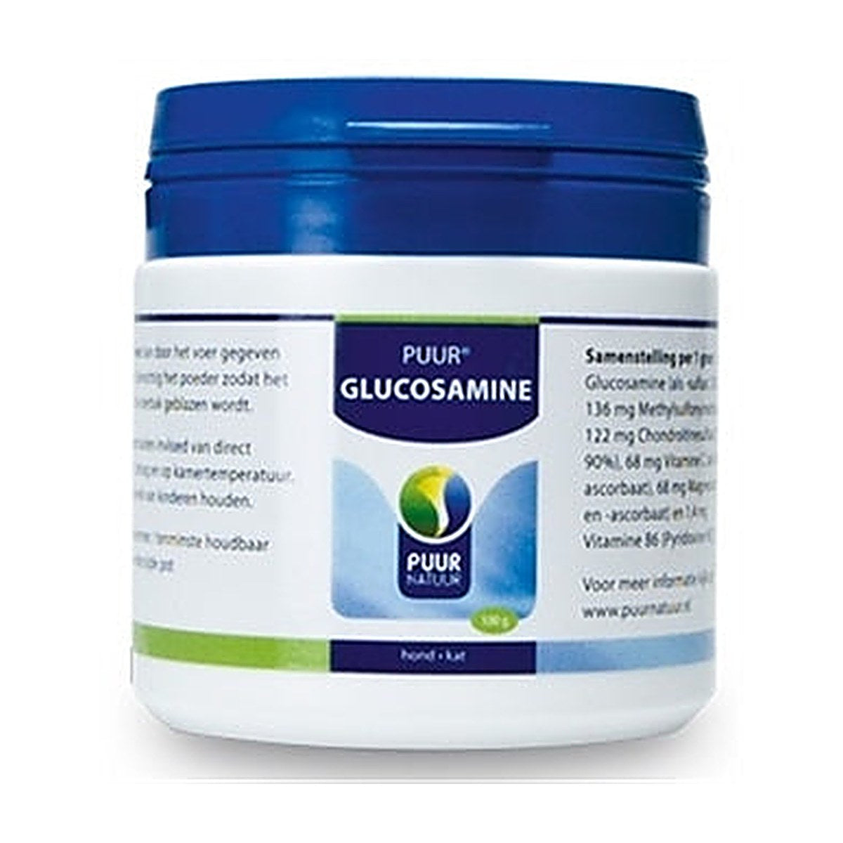 Puur Glucosamine Hond/kat 100 gram