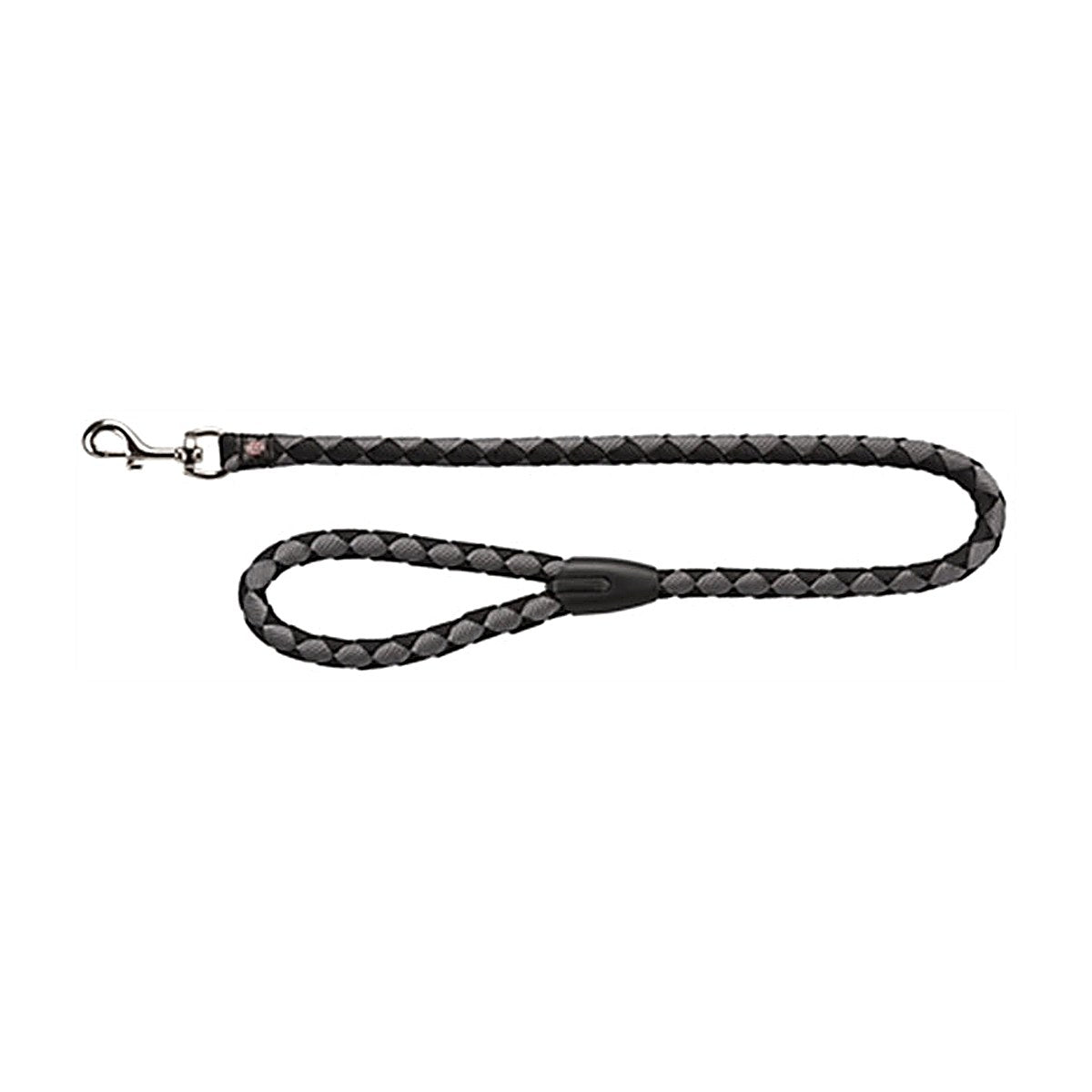 Trixie Riem Cavo Zwart/Grijs 100X1,8 cm