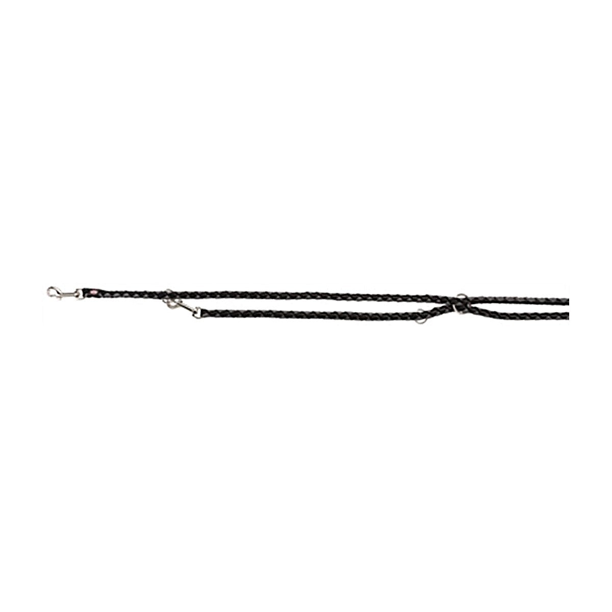 Trixie Riem Cavo Zwart/Grijs 200X1,2 cm