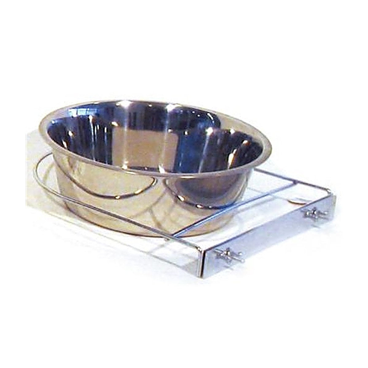 Rvs Hondenbak Met Houder 21 cm