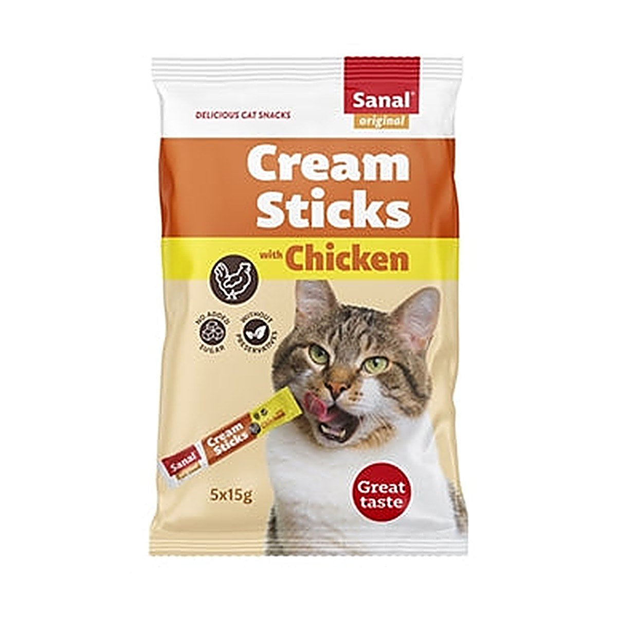 Sanal Cream Sticks Chicken 5x15 gram