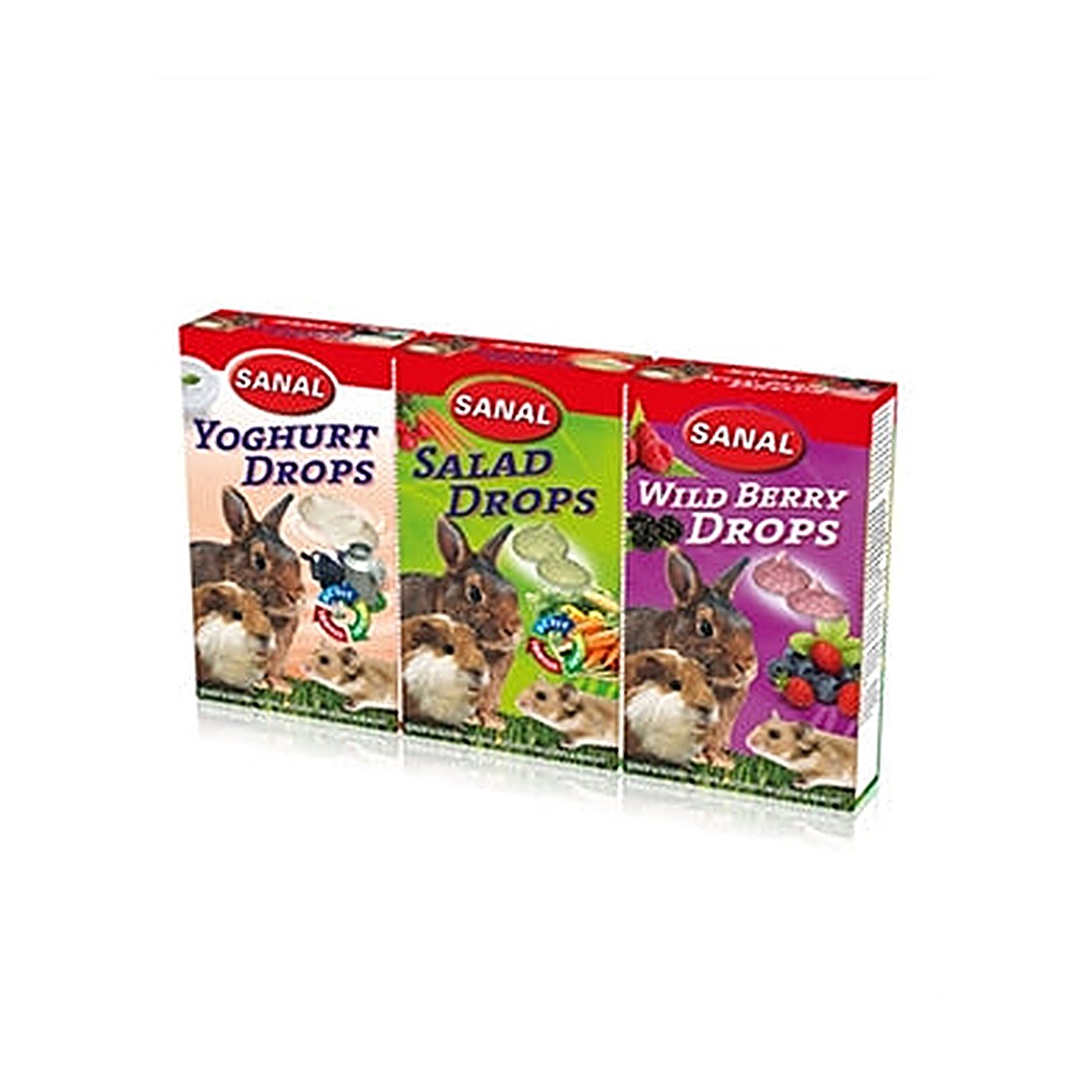 Sanal Knaag 3-PACK Drops 3x45 gram