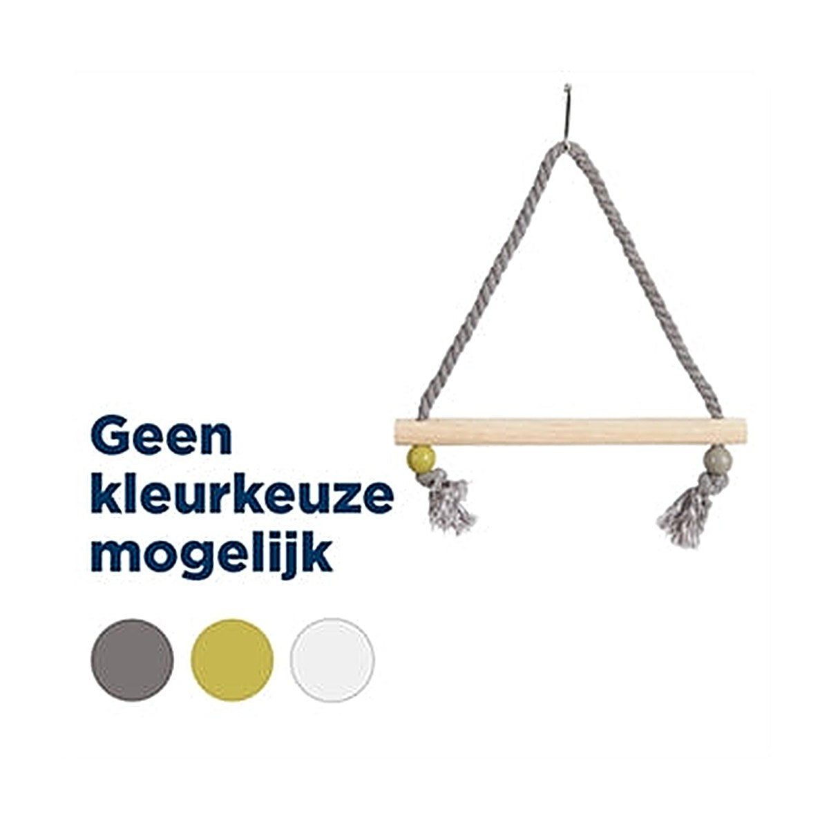 Zolux Schommel Hout+touw Ass 22X1,5x27 cm