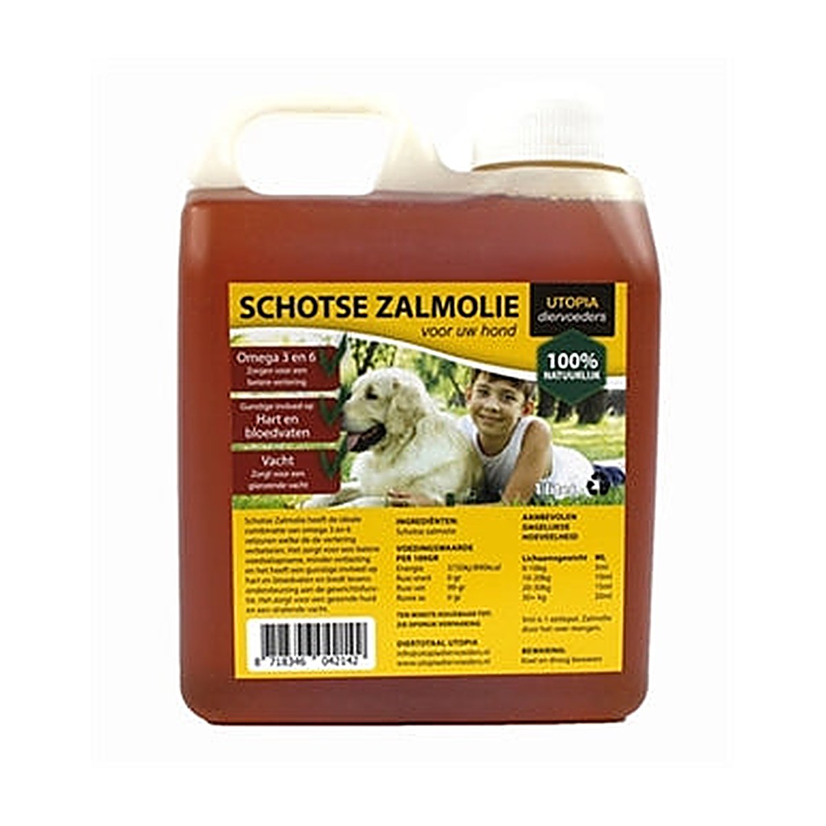 Utopia Schotse Zalmolie Naturel 1 liter