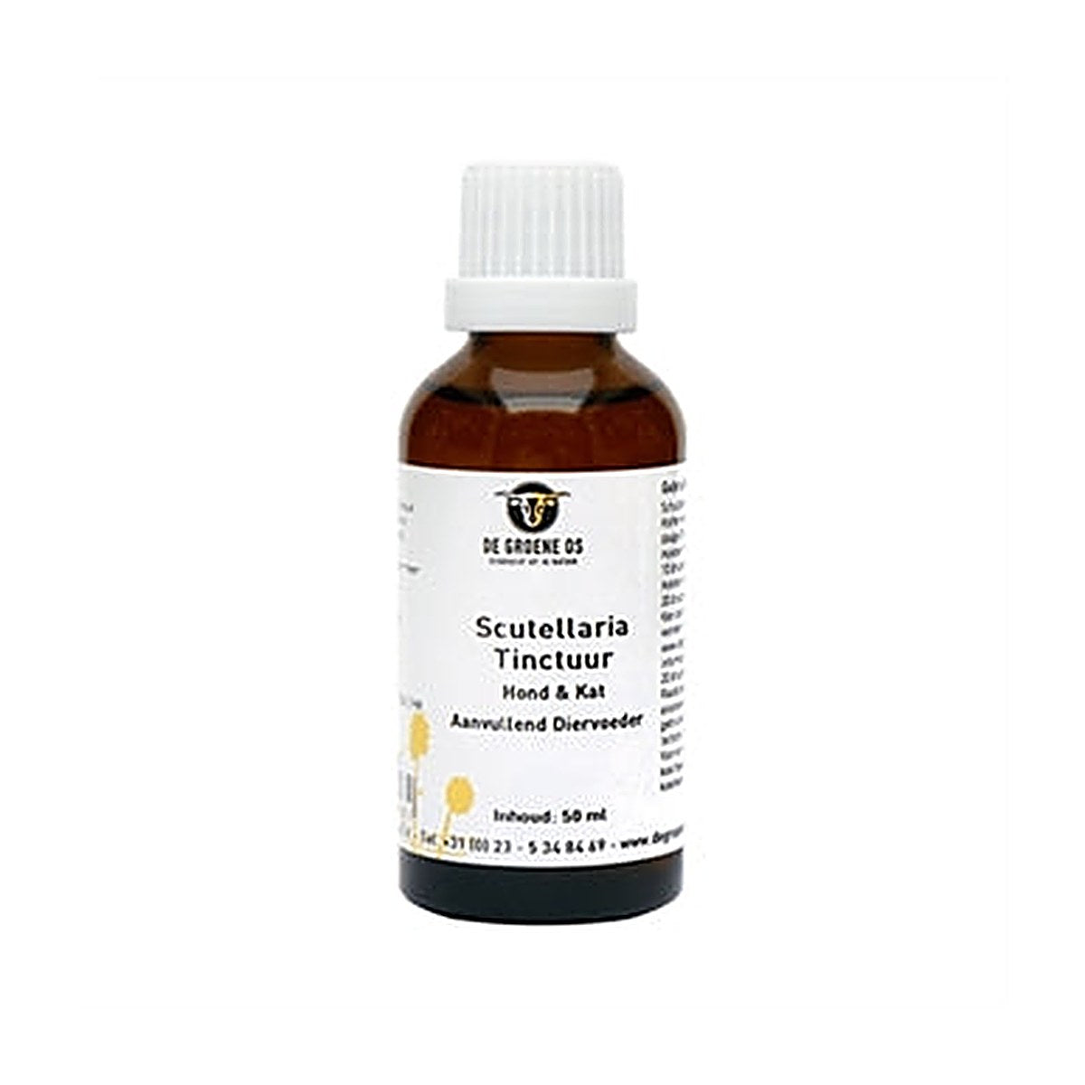 De Groene Os Scutellaria Tinctuur Hond/kat 50 ml