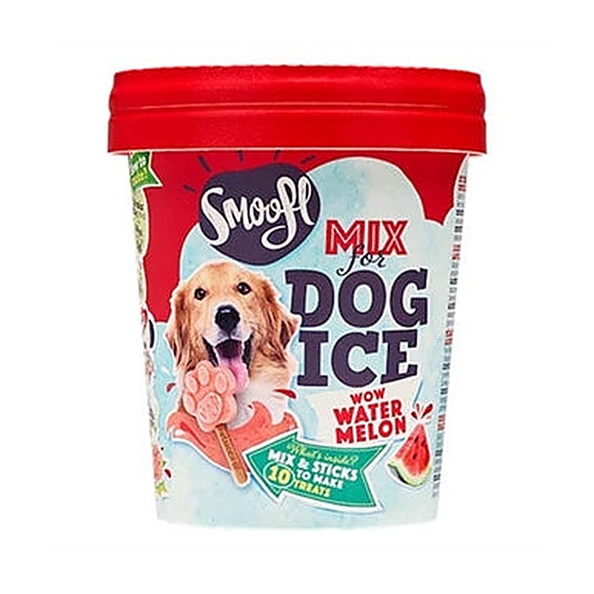 Smoofl Ijsmix Hond Watermel 160 gram