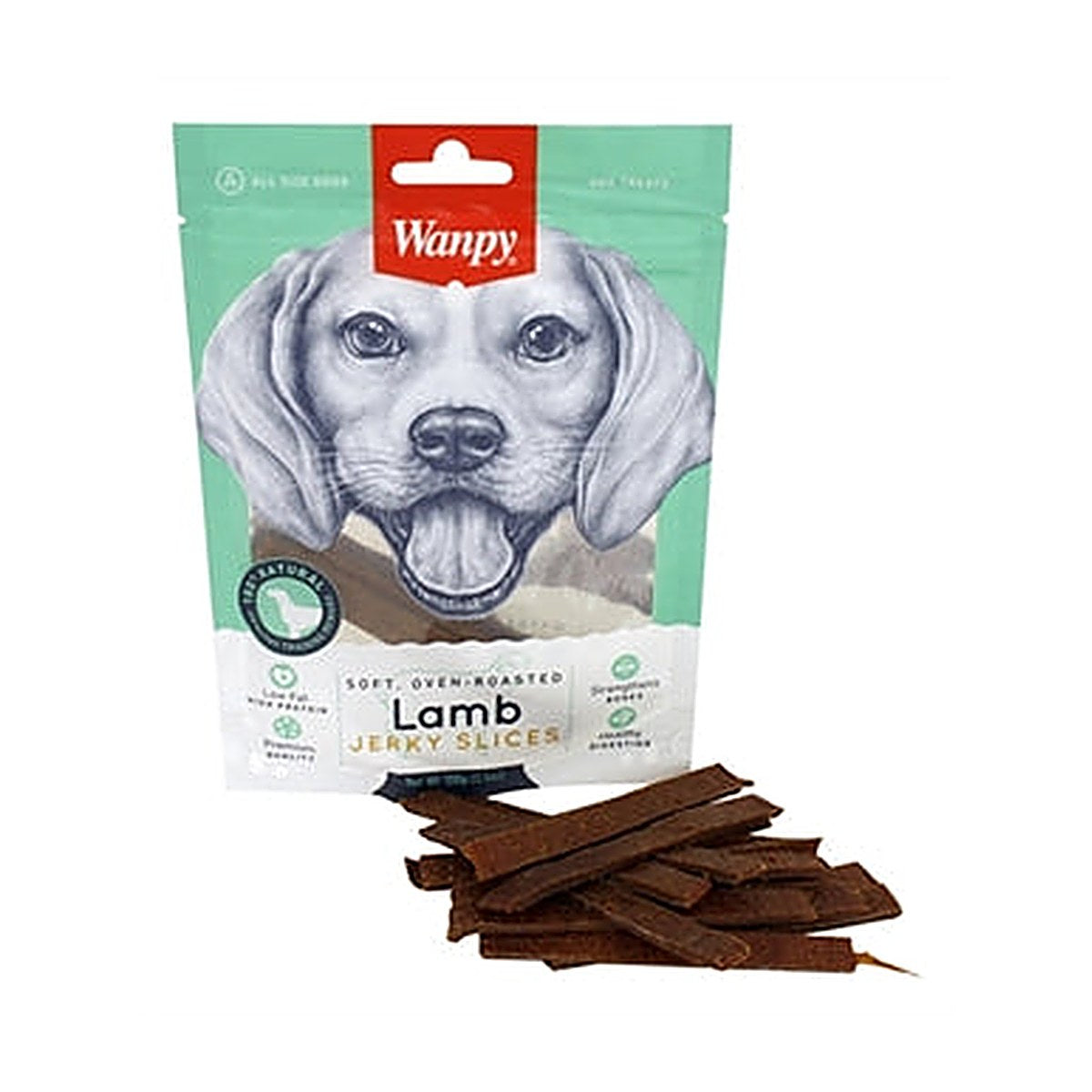 Wanpy Soft Lamb Jerky Slices 100 gram