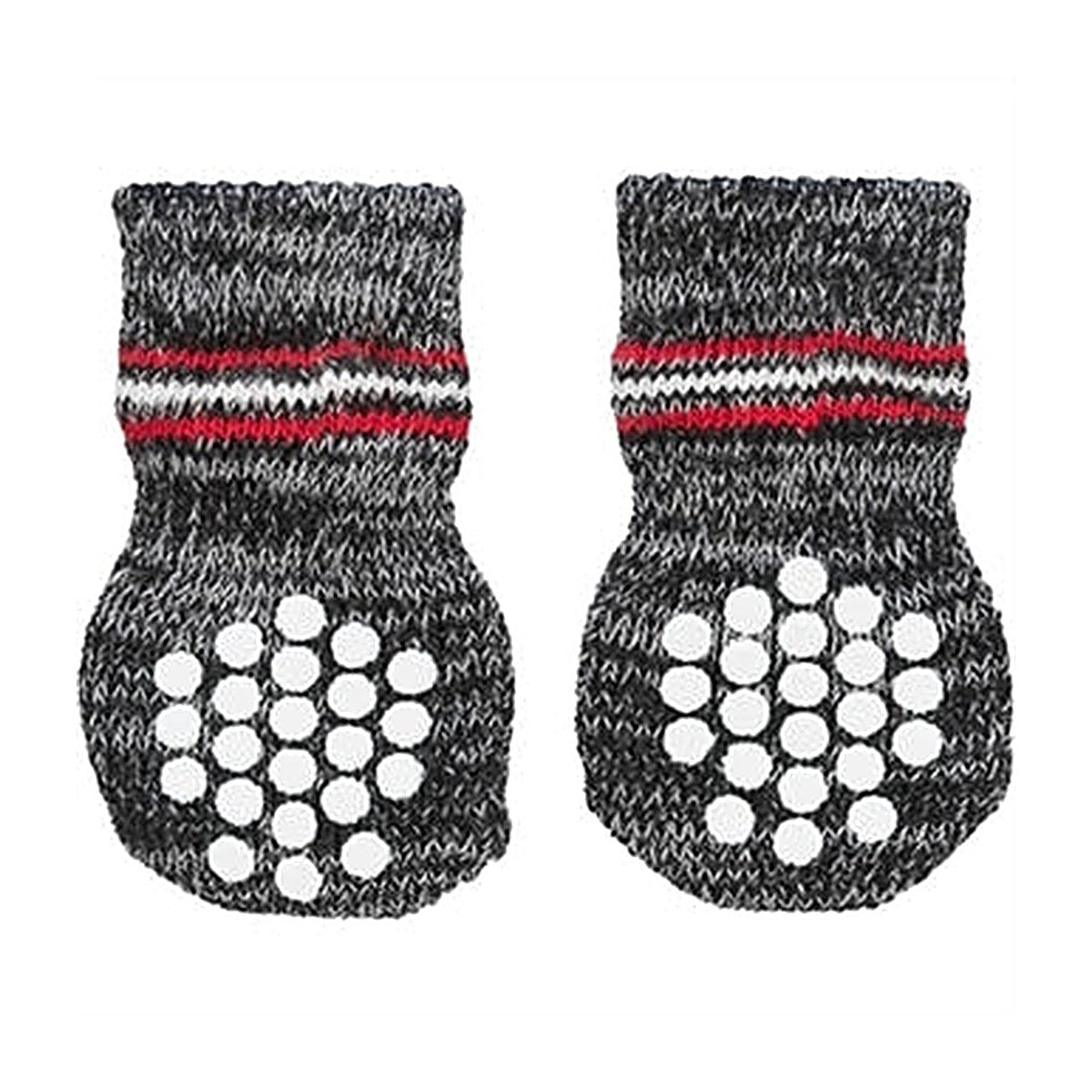 Trixie Sokken Anti-slip Grijs XL 3x2 stuks