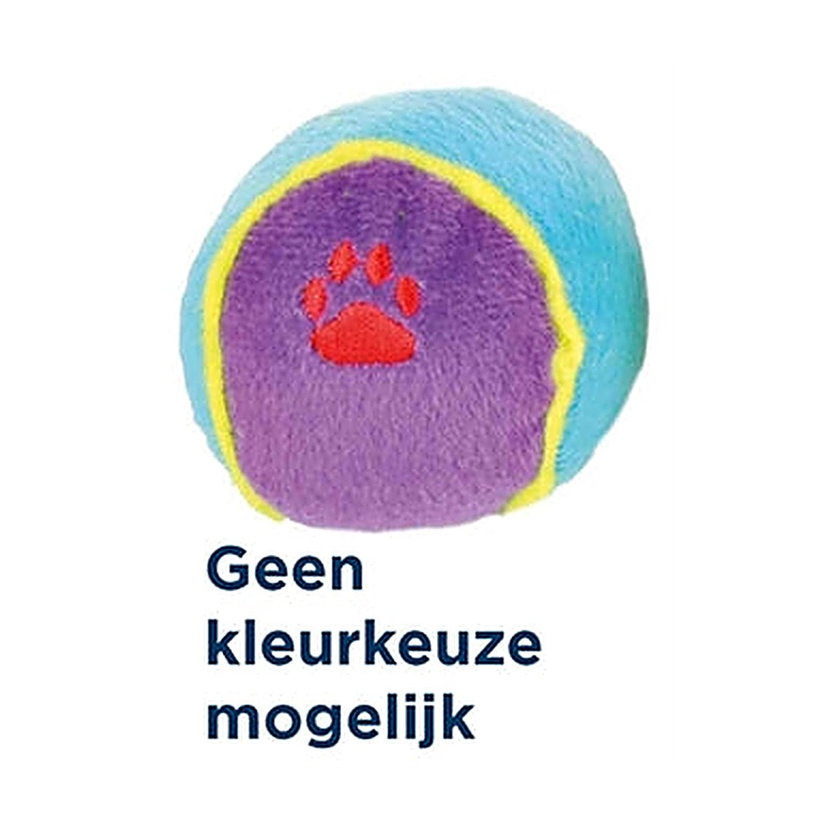 Trixie Speelbal Pluche Ass 6 cm 24 stuks