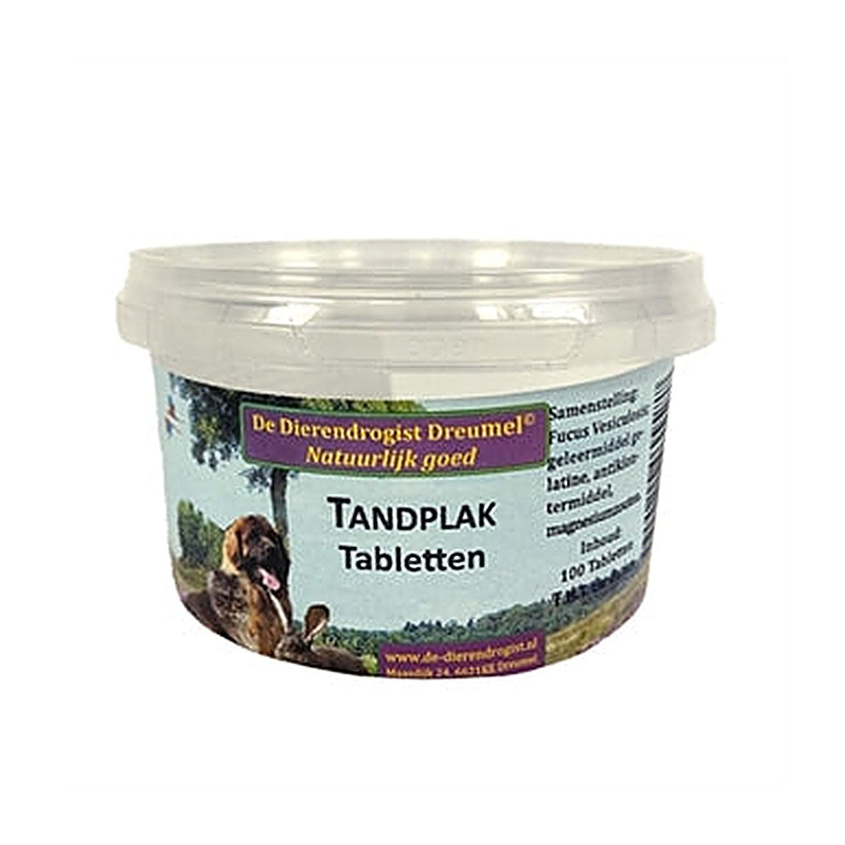 Dierendrogist Tandplak Tabletten 100 stuks