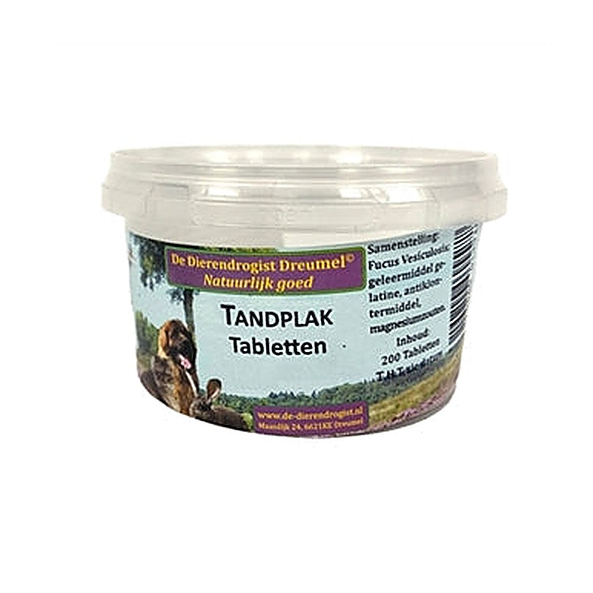 Dierendrogist Tandplak Tabletten 200 stuks