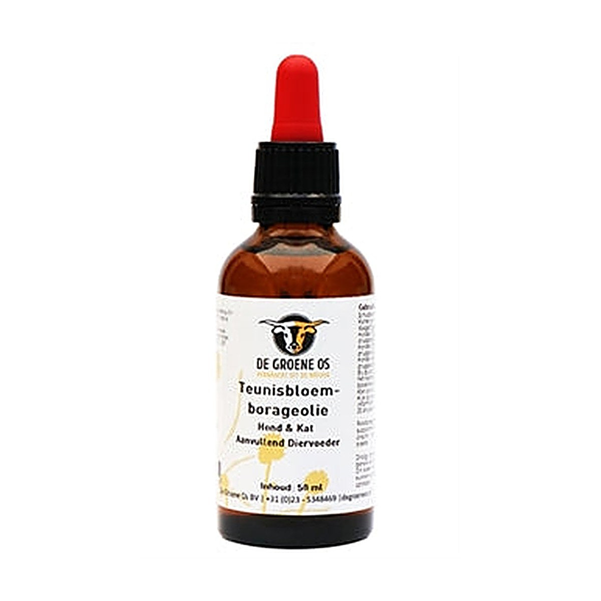 De Groene Os Teunisbloemolie Hond/kat 50 ml