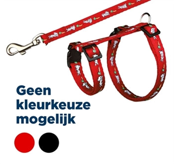 Trixie Tuig+riem KON Print 25-44X1CM 4ST