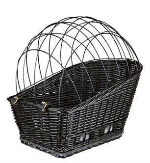 Trixie Trixie Fietsmand Achter Met Kap Zwart 35x49x55 Cm