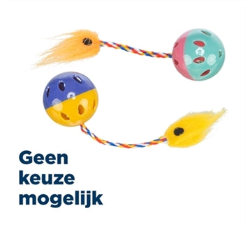Trixie Ratelballen+staart 4CM 4X2ST