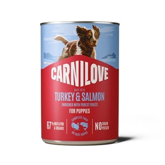Carnilove Carnil Blik Puppy Salm/turk 6X400GR – Natvoer