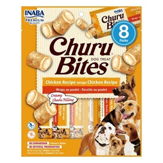 Inaba Dog Bites Wrap Chicken 8X12GR