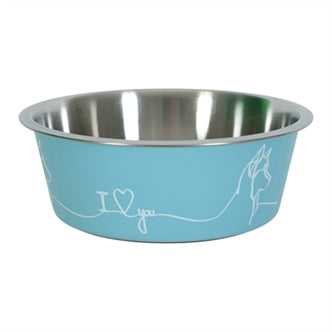 Zolux Love Voerbak Hond Blauw 18CM 1,2LTR