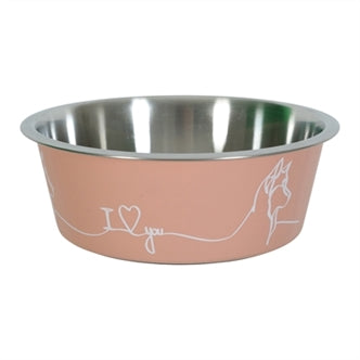 Zolux Love Voerbak Hond Roze 18CM 1,2LTR
