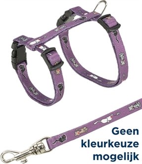 Trixie Kittuig+riem Katpr 21-33X0,8CM 4S