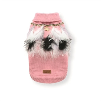 ! - Hondentrui Veren Roze/wit 30CM