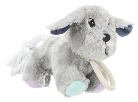 Trixie Junior Pluche Hond+touw 24CM 3ST