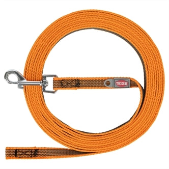 Trixie Sleeplijn Oranje 10MTRX1,5CM – Halsbanden/Lijnen Nylon