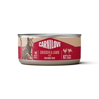 Carnilove Carnil Blik Chicken/lamb 12X100GR – Natvoer