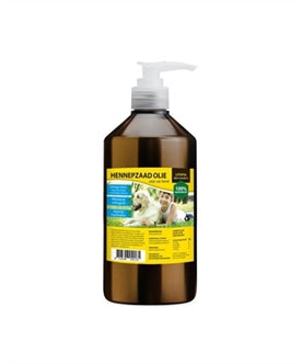 Hennepzaadolie+pompje 1LTR
