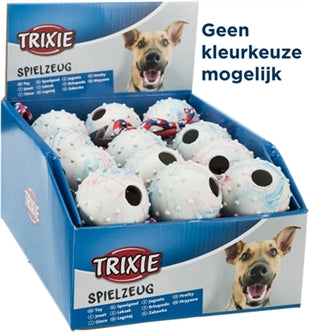 Trixie Rubber BAL AAN Koord 6X30CM 24ST