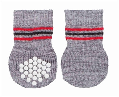 Trixie Sokken Anti-slip Grijs L-xl 3X2ST
