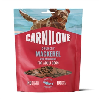 Carnilove Crunchy Snack Mackerel/raspb 200 gram – Snacks Koek