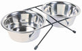 Trixie Voer/waterbak RVS 2X750ML 4ST