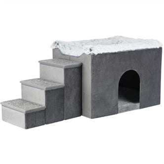 Trixie Huis Harvey+trap Gs/wit 119X50X47CM