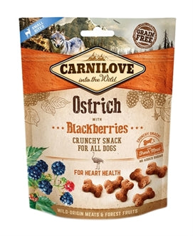 !! Crunchy Snack Ostrich/blackb 200