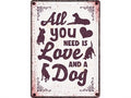 ! Waakbord All You Need Dog 21X15CM