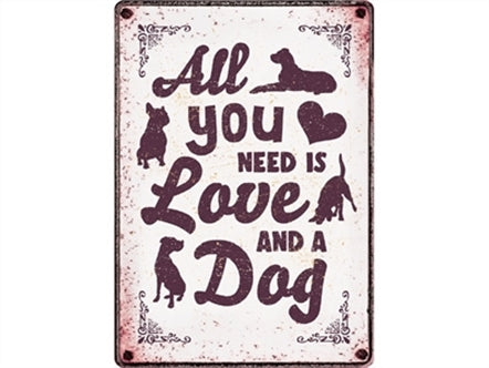 ! Waakbord All You Need Dog 21X15CM