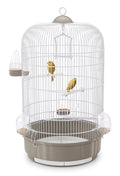 Vogelkooi Luna Taupe/wit 64CM
