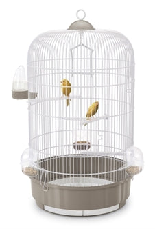 Vogelkooi Luna Taupe/wit 64CM