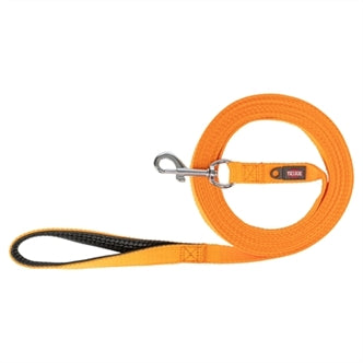 Trixie Sleeplijn Katoen Oranje 10MTRX2CM – Halsbanden/Lijnen Nylon