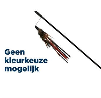 Trixie Trixie Kattenhengel Leer + Veer Assorti 50 Cm