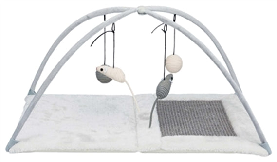Trixie Krabmat Pluche/sisal Grijs 60X33X42