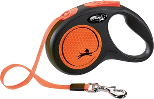 Flexi New Neon Tape Zw/oranje S 5M